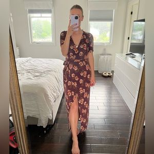 Floral wrap dress